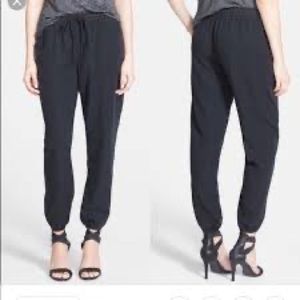 Joie Soft Joggers Pants in Black Drawstring XS